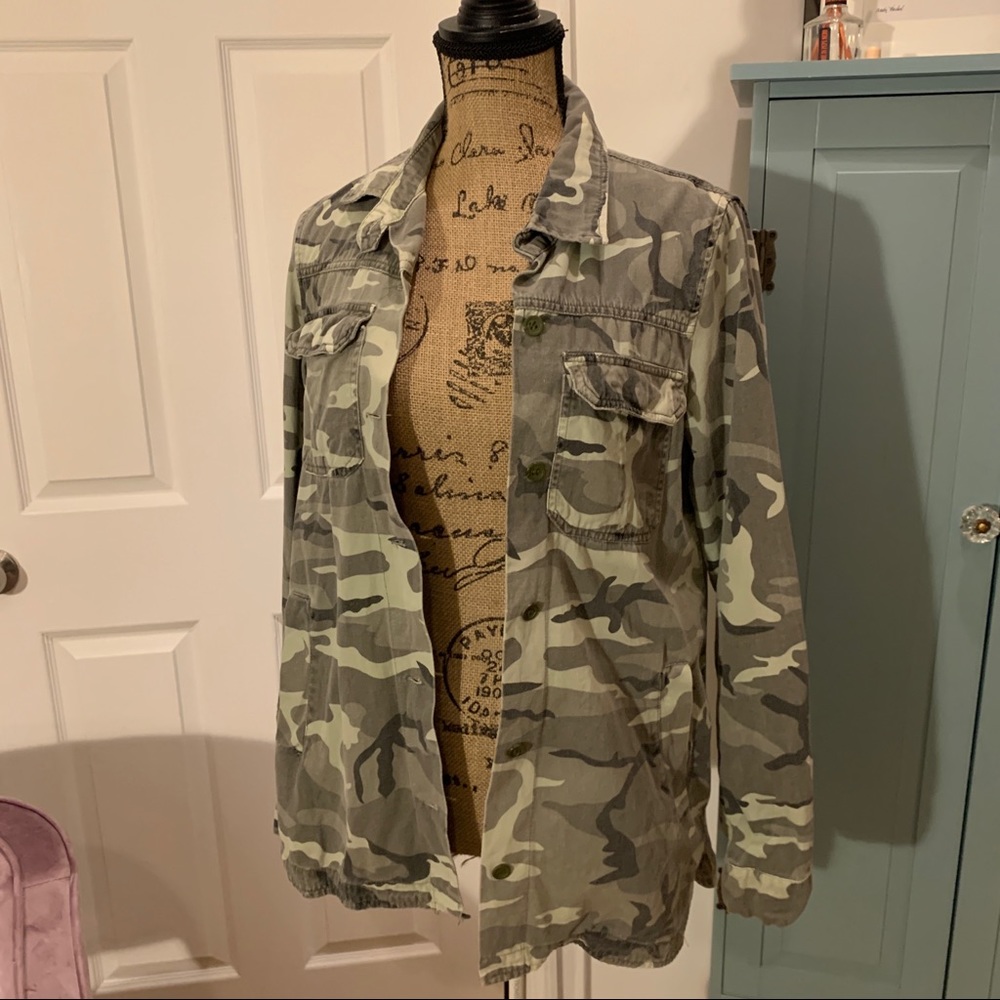 Camo shacket